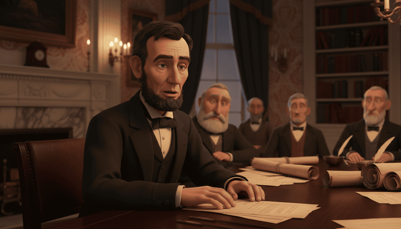 Lincoln tells his cabinet that America can only afford to fight one enemy at a time.