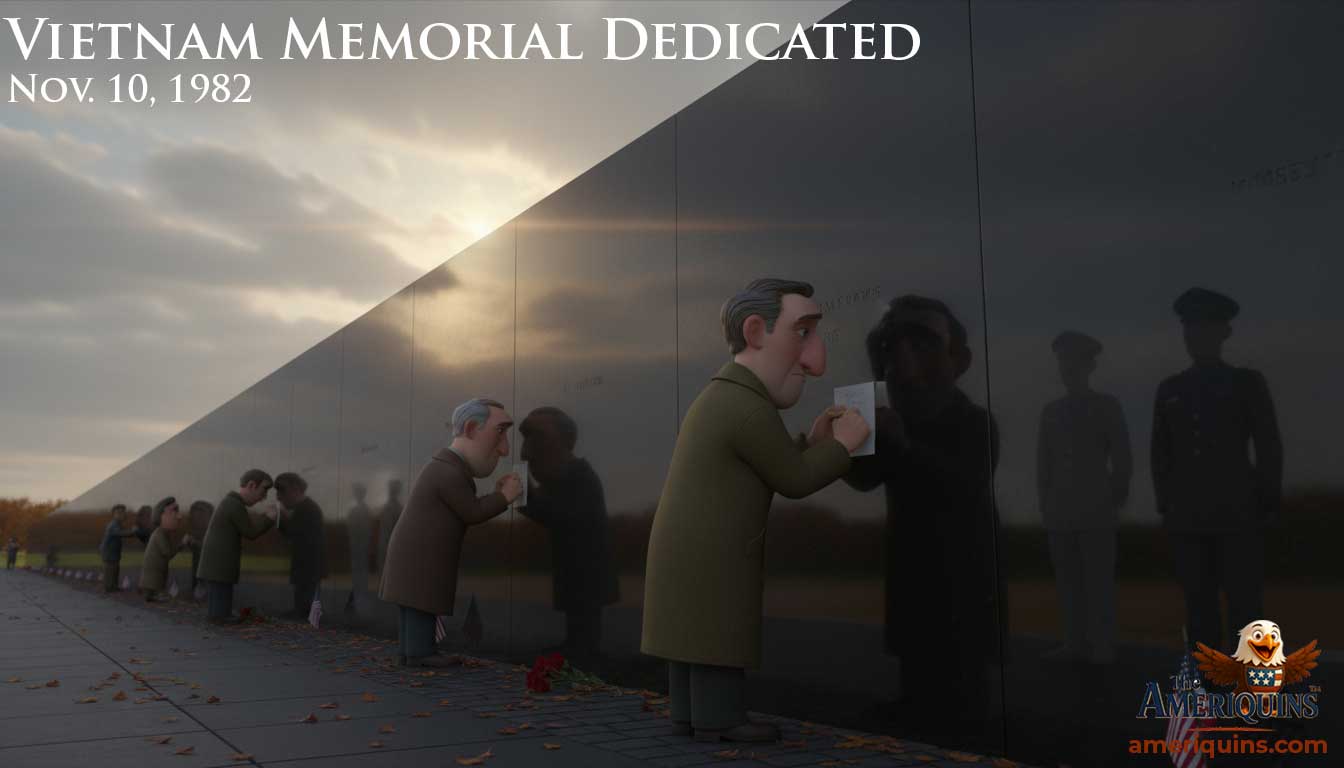 On Nov. 10, 1982, the Vietnam Veterans Memorial was dedicated in Washington, D.C. A quiet granite wall, 58,000 names, and a nation learning how to honor sacrifice with honesty and gratitude. We remember those who served—and those who never came home.
