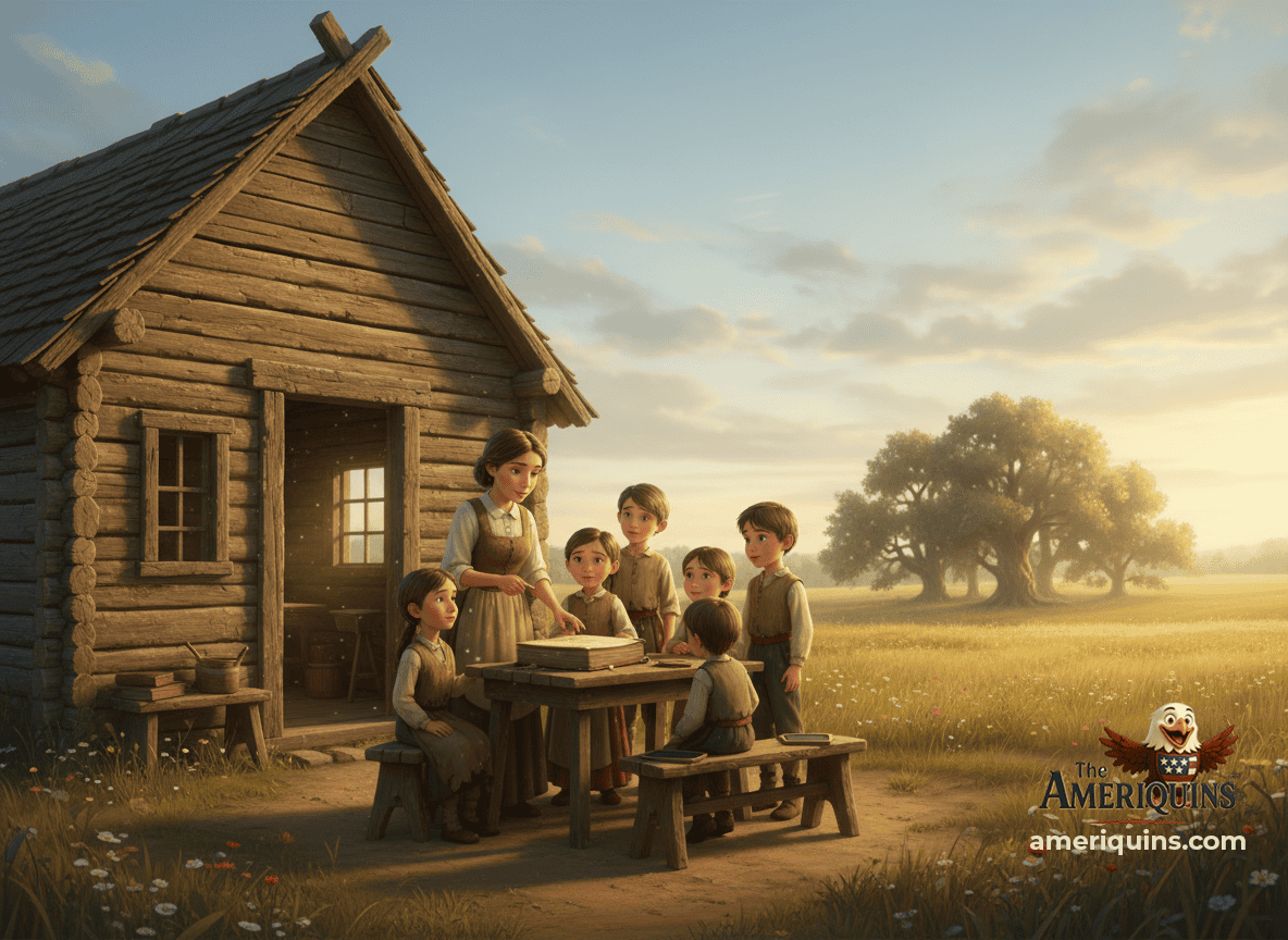 Early American schools and life on the prairie.