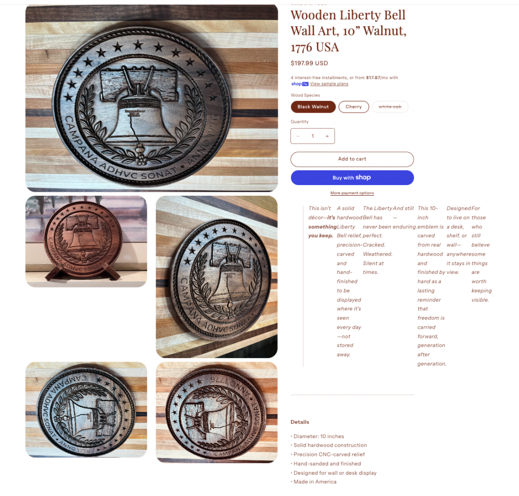 Ameriquins Campana Adhuc Sonat Anno 1776 Emblems